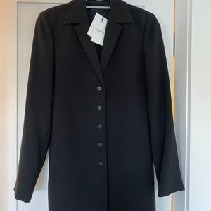 Theory Classic Crepe long blazer